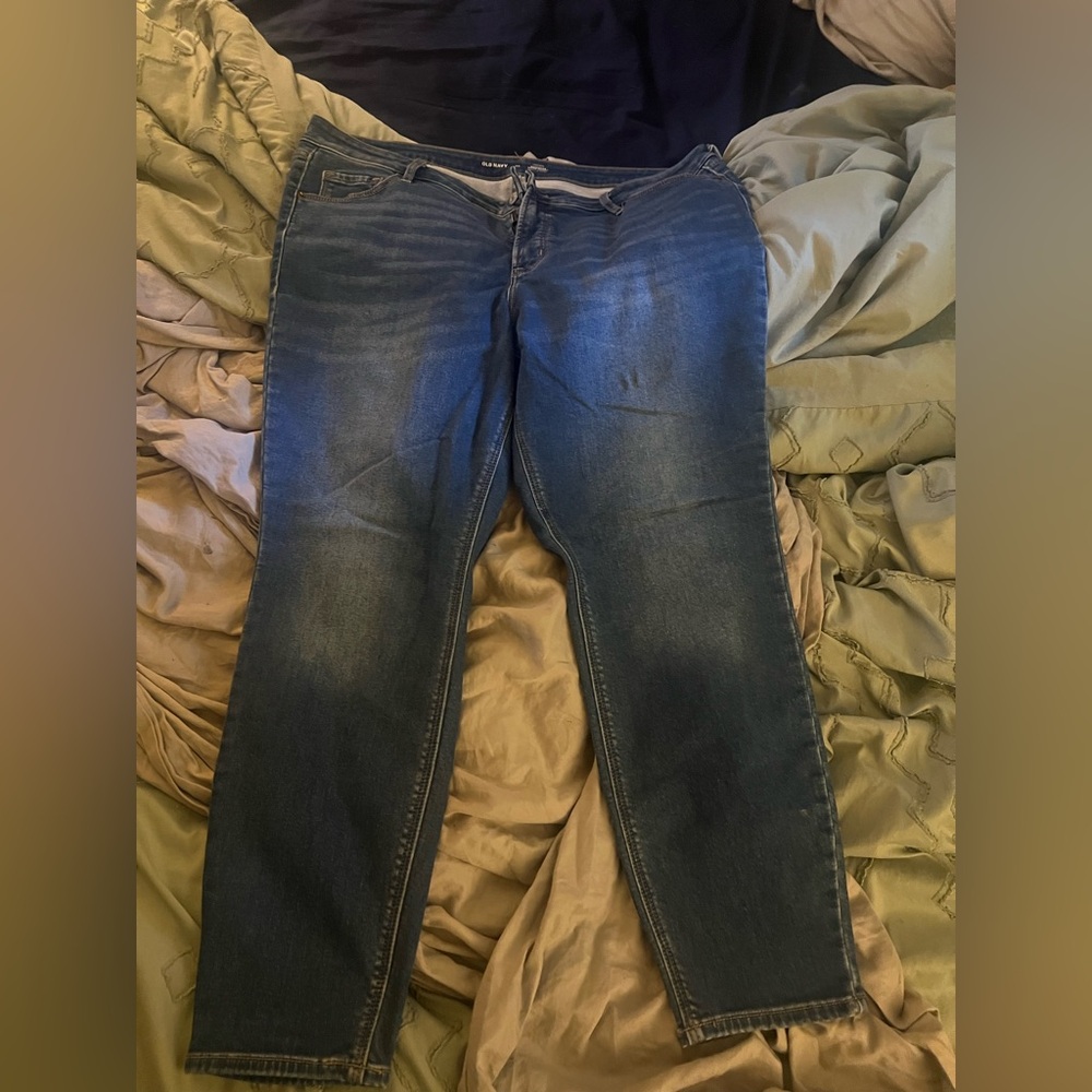 Old Navy Dark Blue Straight Leg Jeans